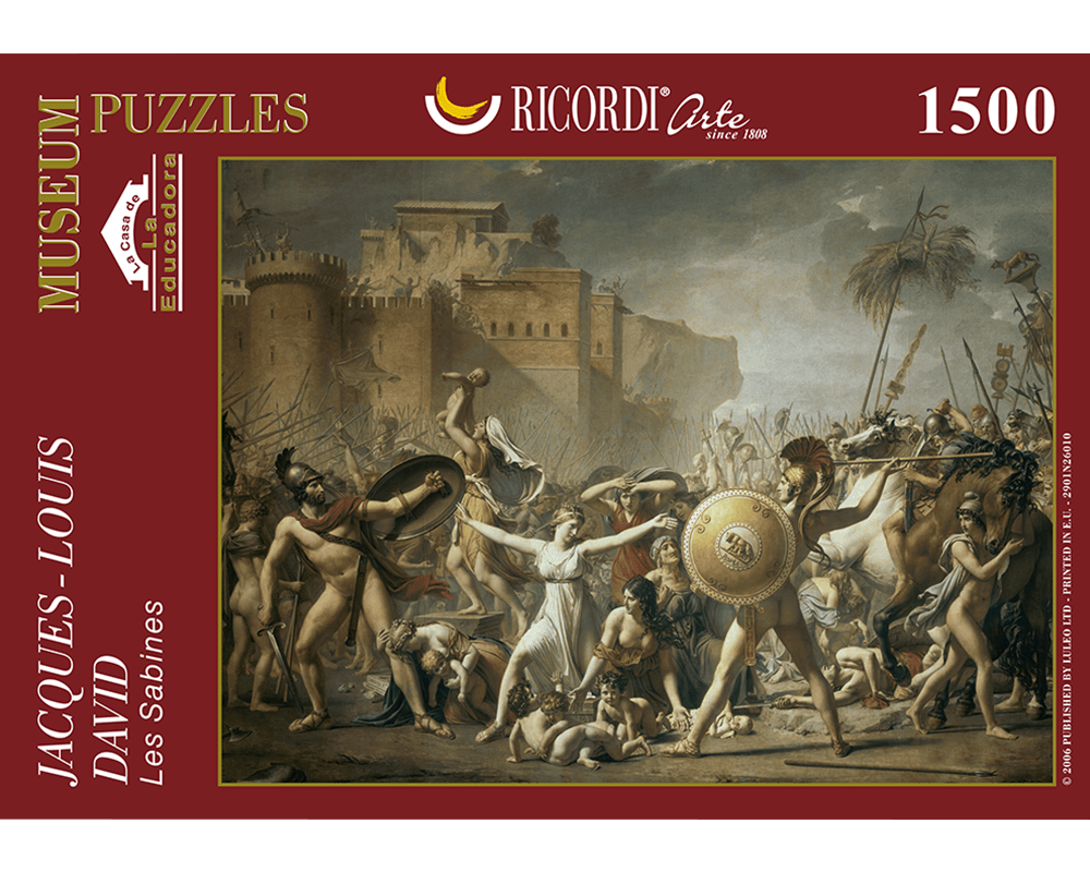 Jacques-Louis David - Rapto de las Sabinas: Rompecabezas 1500 Piezas Ricordi