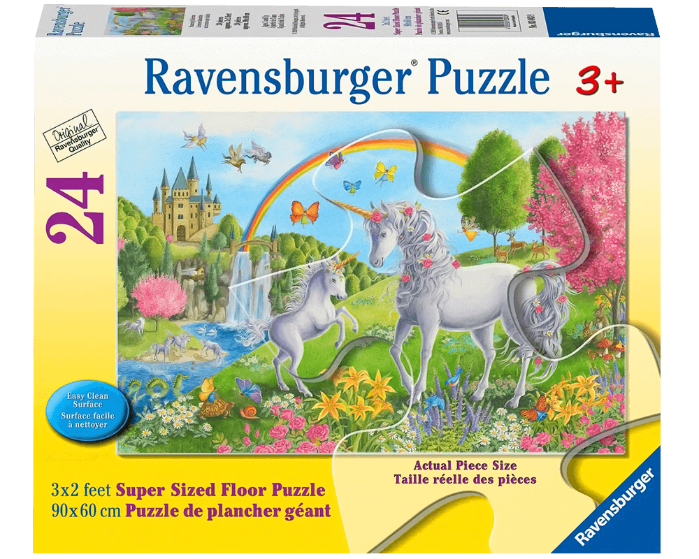 Unicornio Saltando: Rompecabezas 24 Piezas Ravensburger