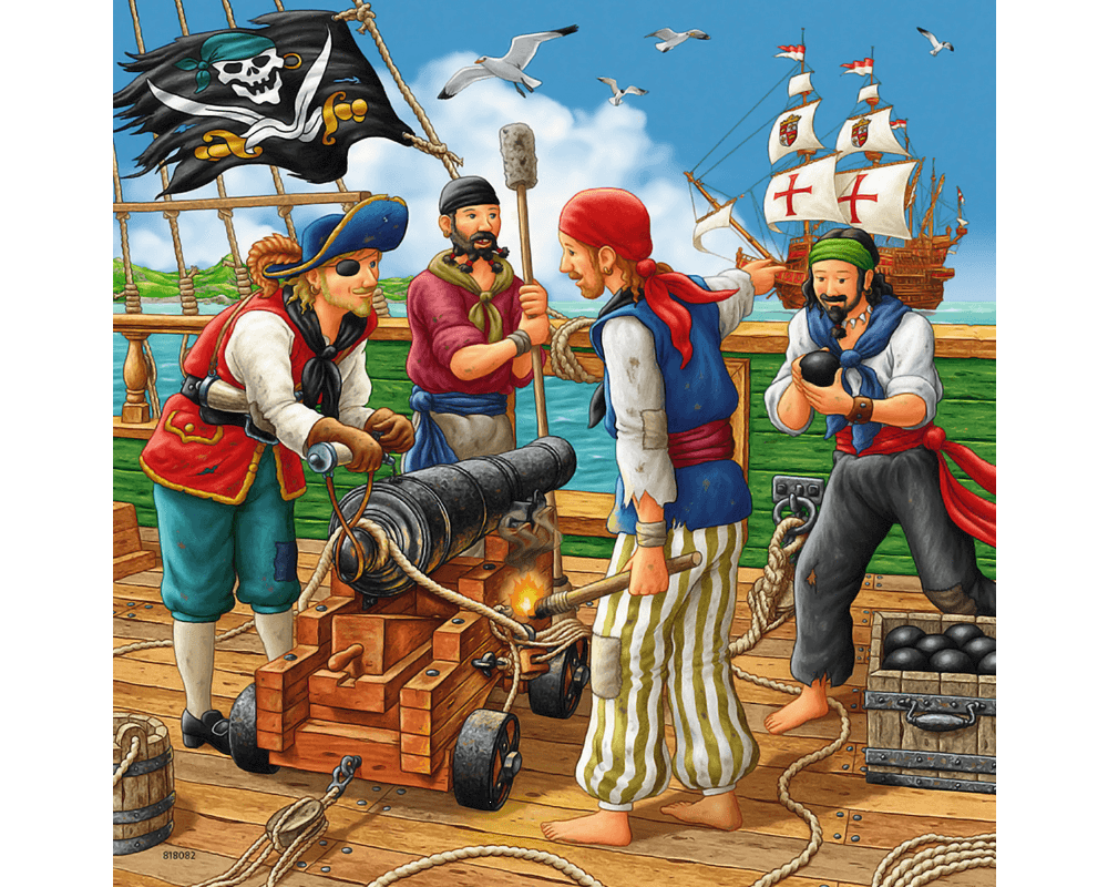 Piratas: 3 Rompecabezas 49 Piezas Ravensburger
