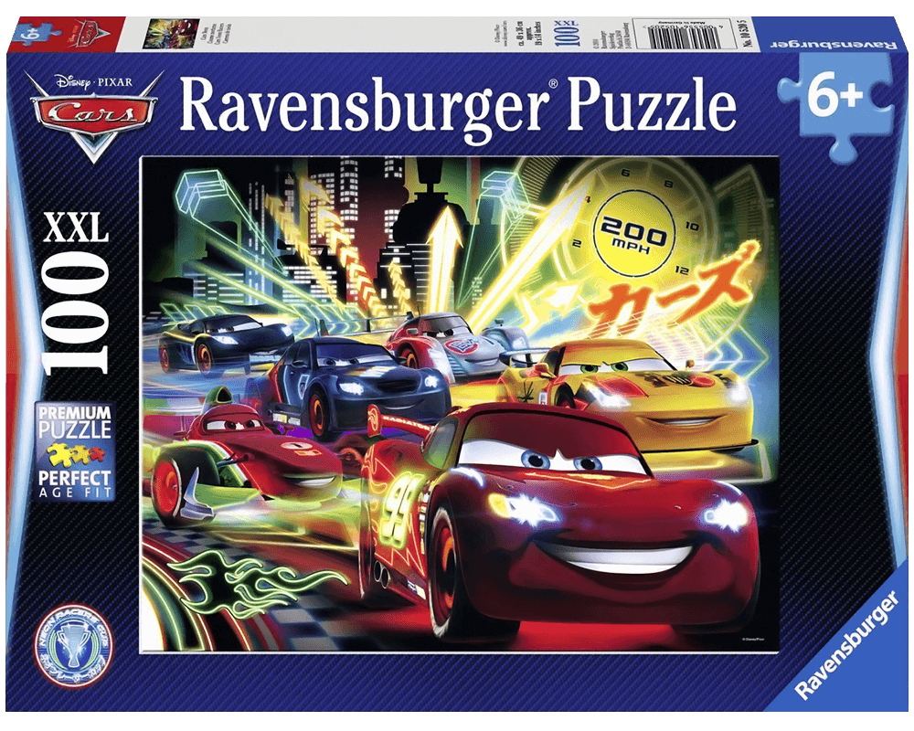 Cars Neón: Rompecabezas 100 Piezas Disney Ravensburger