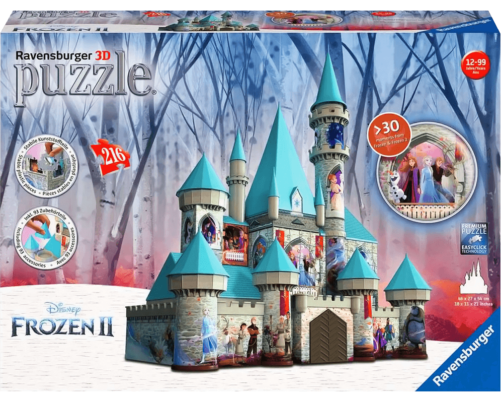 Castillo Frozen II: Rompecabezas 3D 216 Piezas Ravensburger