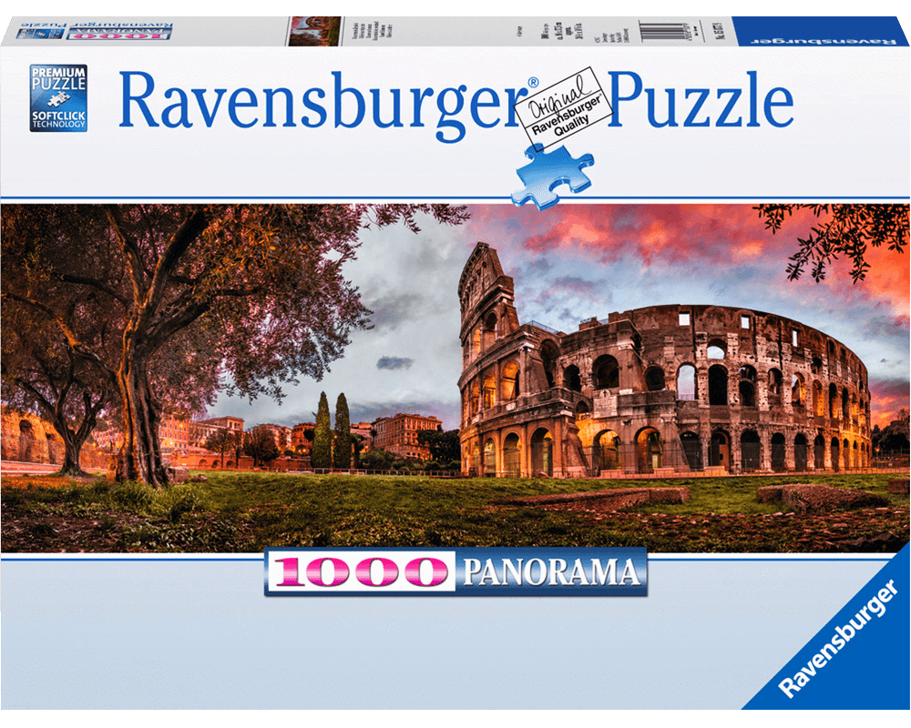Coliseo al Atardecer: Rompecabezas 1000 Piezas Panorámico Ravensburger