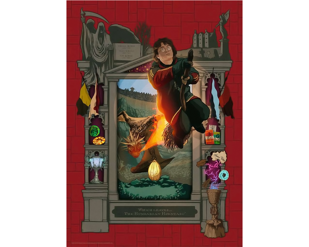 Harry Potter - El Cáliz de Fuego: Rompecabezas 1000 Piezas Ravensburger