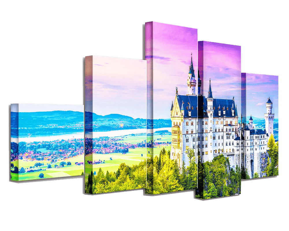 Castillo Neuschwanstein: Rompecabezas con 632 piezas Pintoo