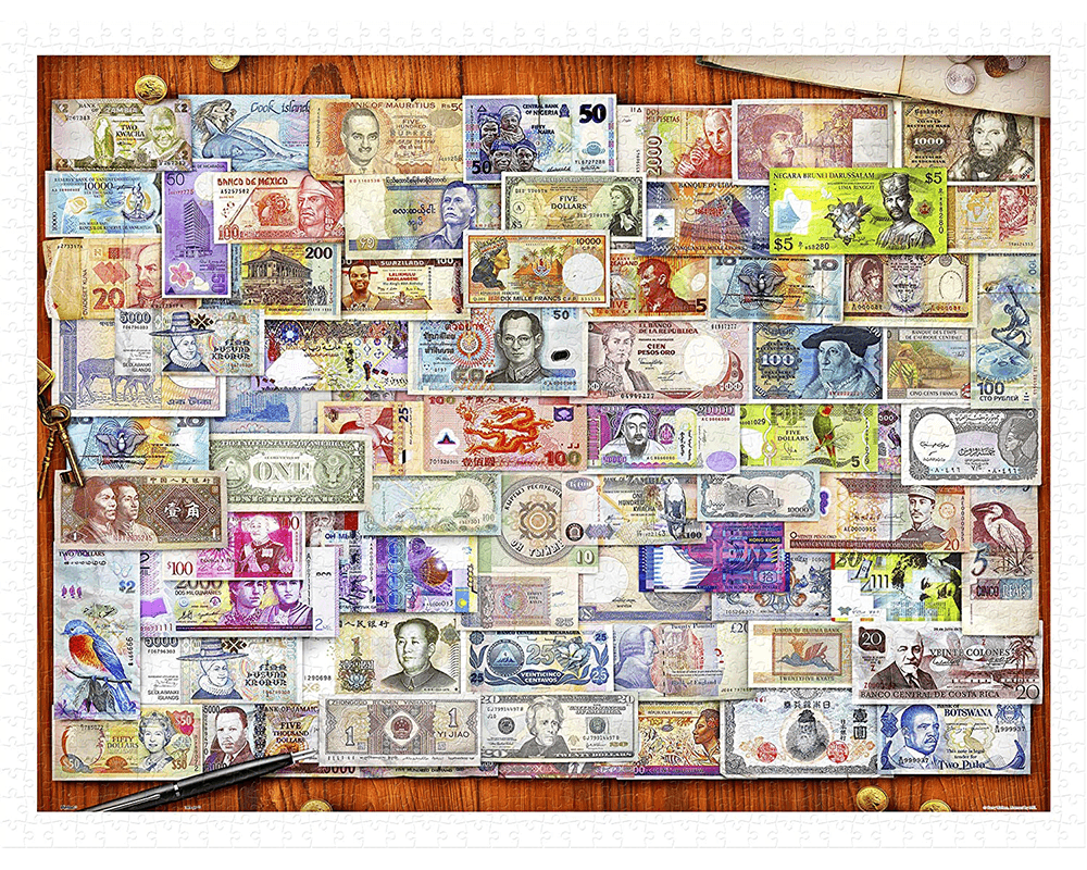 Garry Walton - Billetes del Mundo: Rompecabezas 1200 Piezas Pintoo