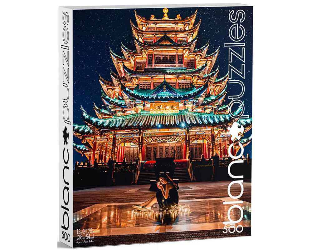 Templo China Louhan Chongqing Rompecabezas 500 Piezas Blanc Puzzle Buffalo Games