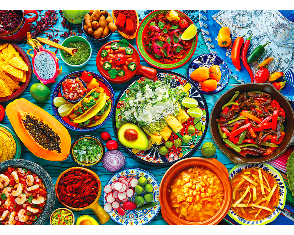 Comida Mexicana: Rompecabezas 1000 Piezas Eurographics