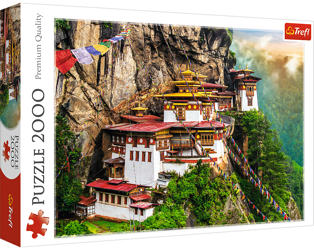 Nido del Tigre, Bután: Rompecabezas 2000 Piezas Trefl