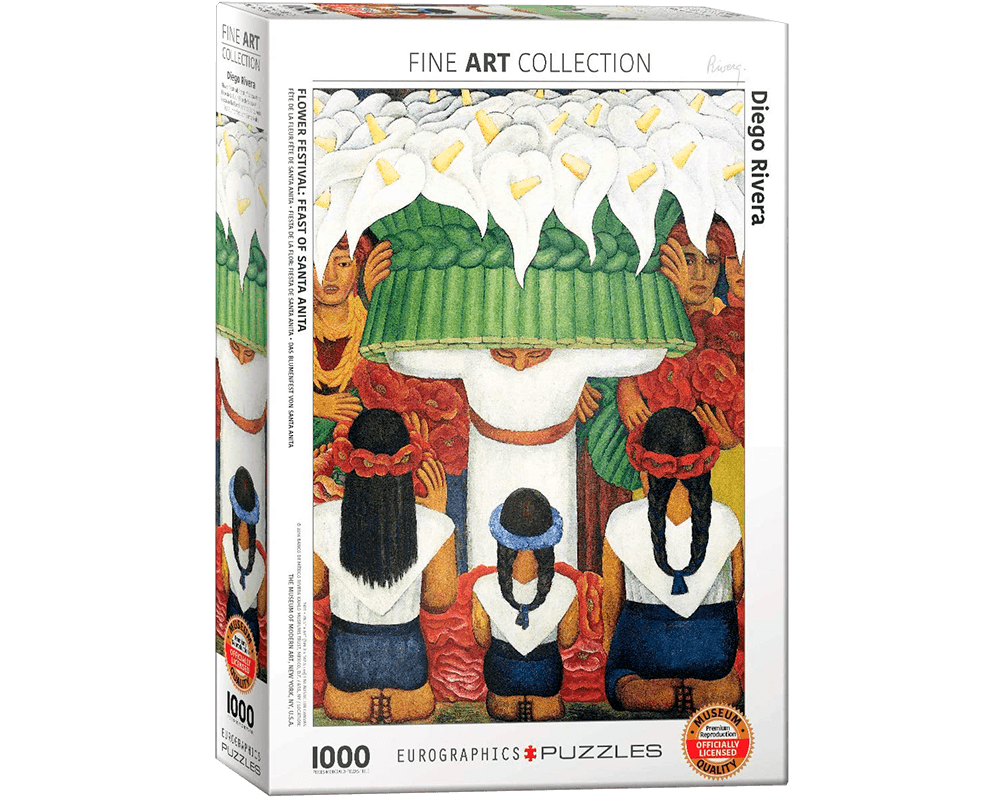Diego Rivera: Festival De Flores Santa Anita: Rompecabezas de Arte 1000 Piezas Eurographics