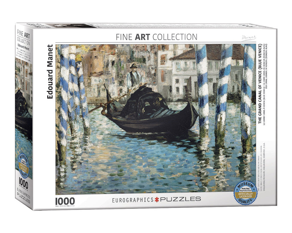 Monet - El Gran Canal de Venecia Rompecabezas de Arte 1000 Piezas Eurographics