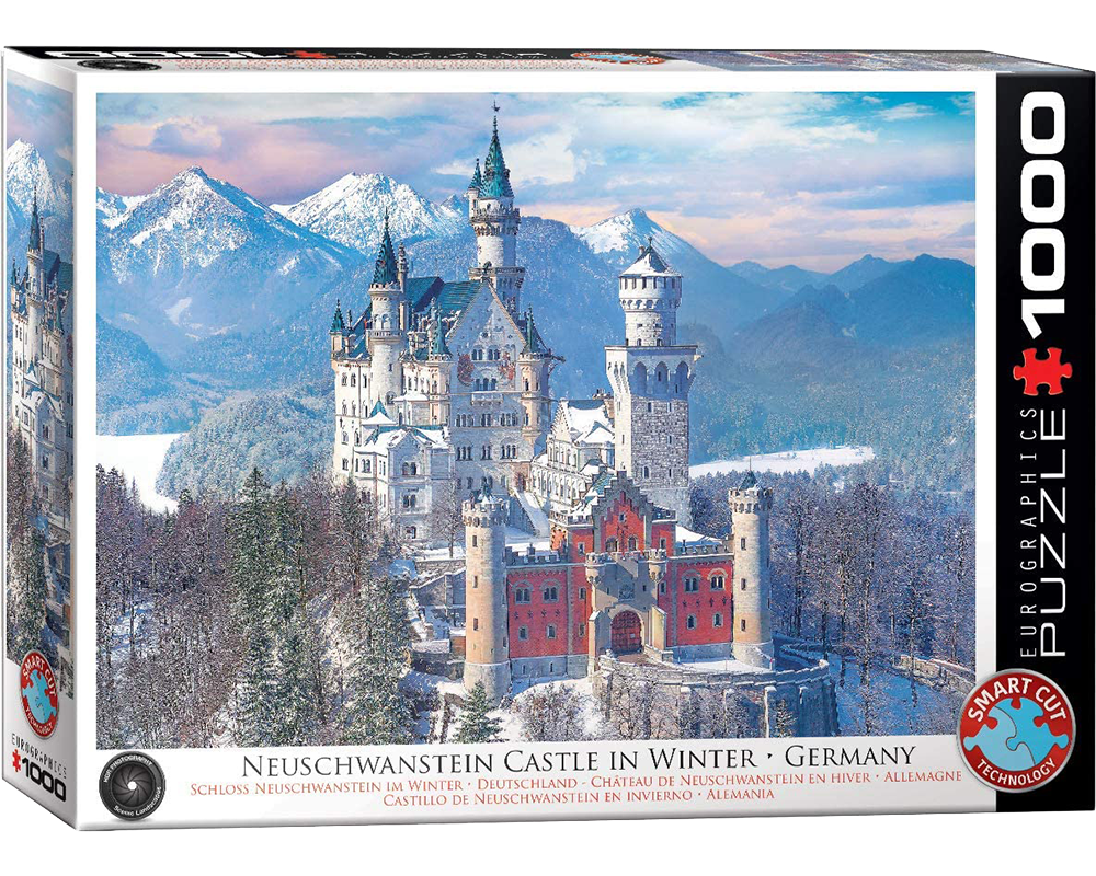 Castillo Neuschwanstein en invierno: Rompecabezas 1000 Piezas Eurographics