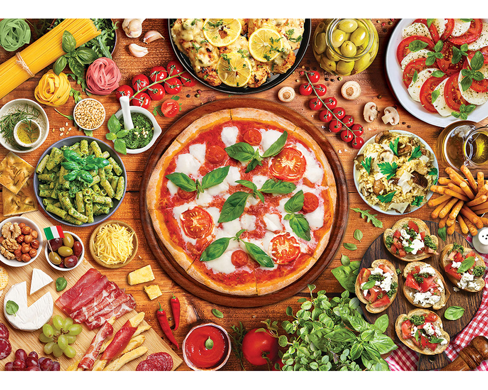 Comida Italiana: Rompecabezas 1000 Piezas Eurographics