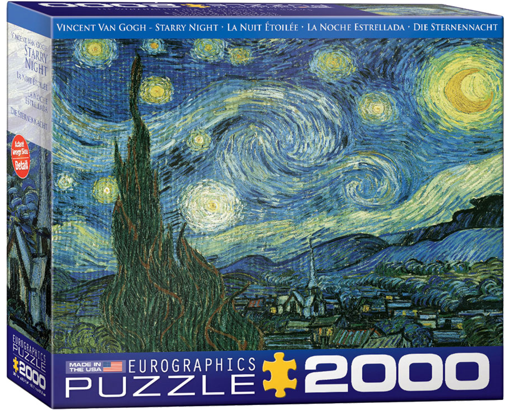Van Gogh: Noche Estrellada: Rompecabezas 2000 Piezas Eurographics