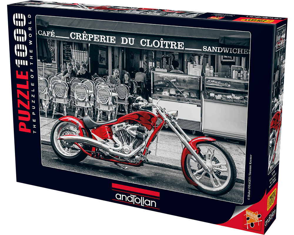 Susanne Kramer - Moto Roja Chopper: Rompecabezas de 1000 piezas Anatolian