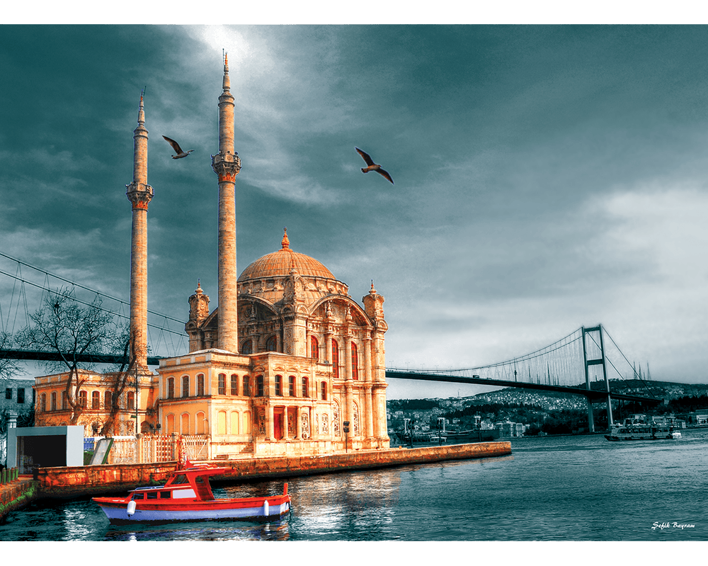 Sefik Bayram - Mezquita de Ortakoy: Rompecabezas 1000 piezas Anatolian