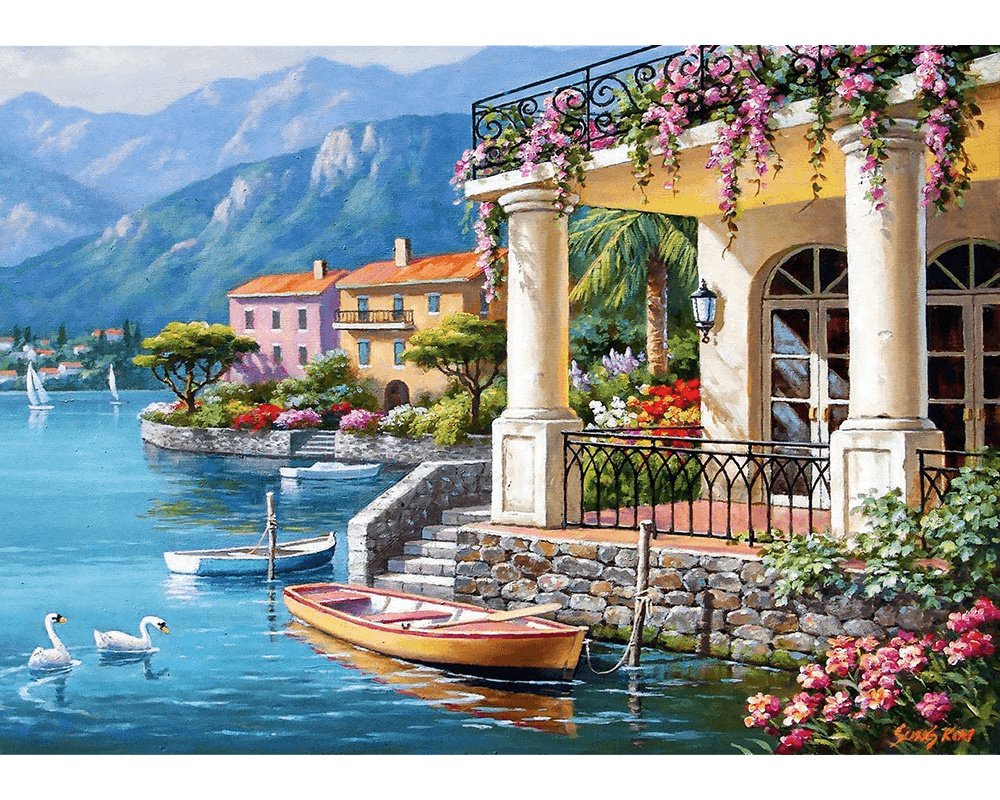 Sung Kim - Villa en la Bahía: Rompecabezas 3000 Piezas Anatolian