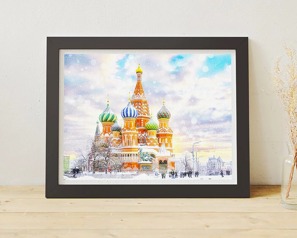 Catedral de San Basilio, Moscú: Rompecabezas 1200 Piezas Pintoo