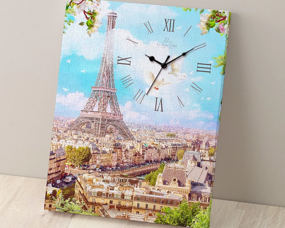 Primavera en París: Rompecabezas Reloj 366 Piezas Pintoo
