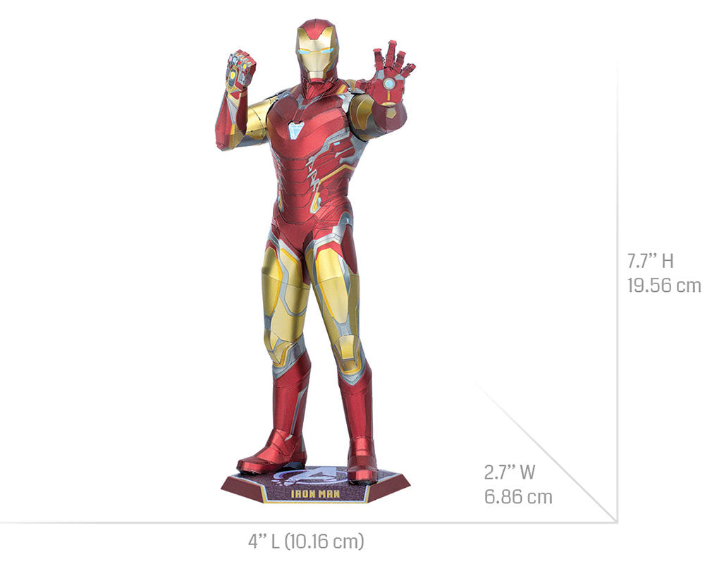 Iron Man Rompecabezas Metálico 3D Fascinations