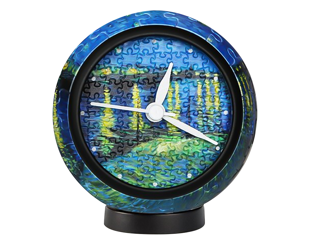 Reloj Noche Estrellada: Rompecabezas Reloj 3D 145 Piezas Pintoo