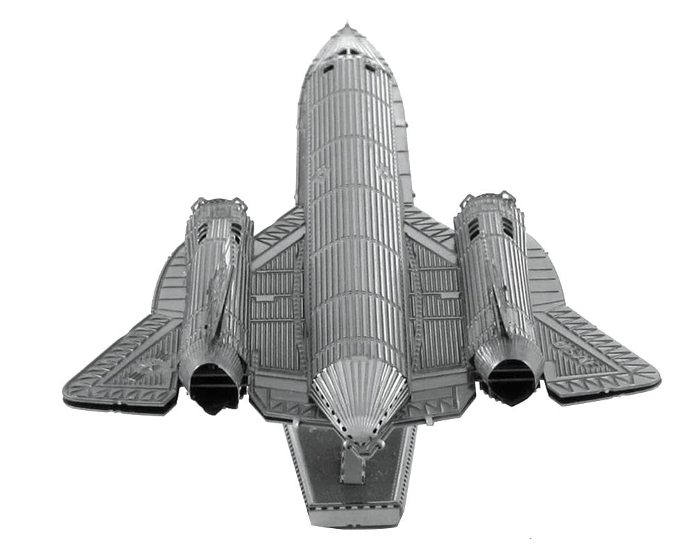 SR-71 - Blackbird: Rompecabezas Metálico 3D Fascinations