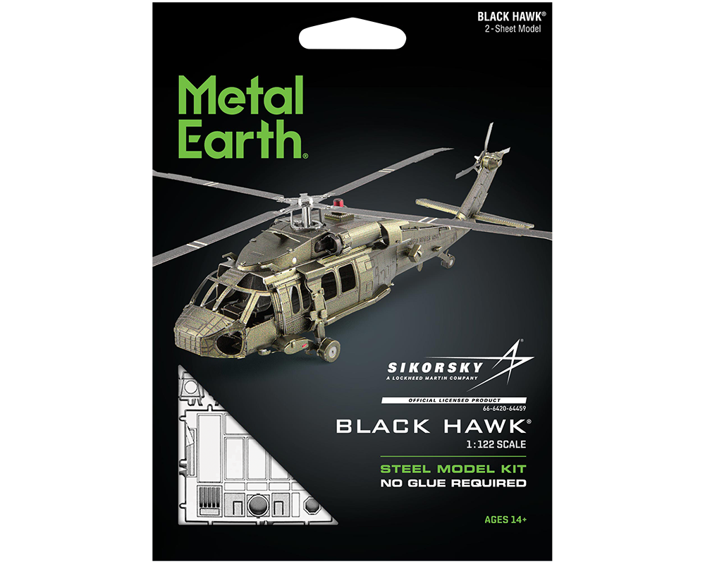 Black Hawk: Rompecabezas Metálico 3D Fascinations